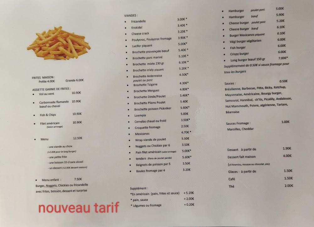 A LA FRITE DES CH'TIS - Menu Image 1